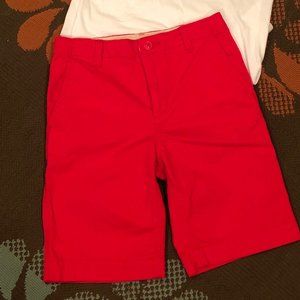 NEW Gap Stretch Khaki Red Shorts